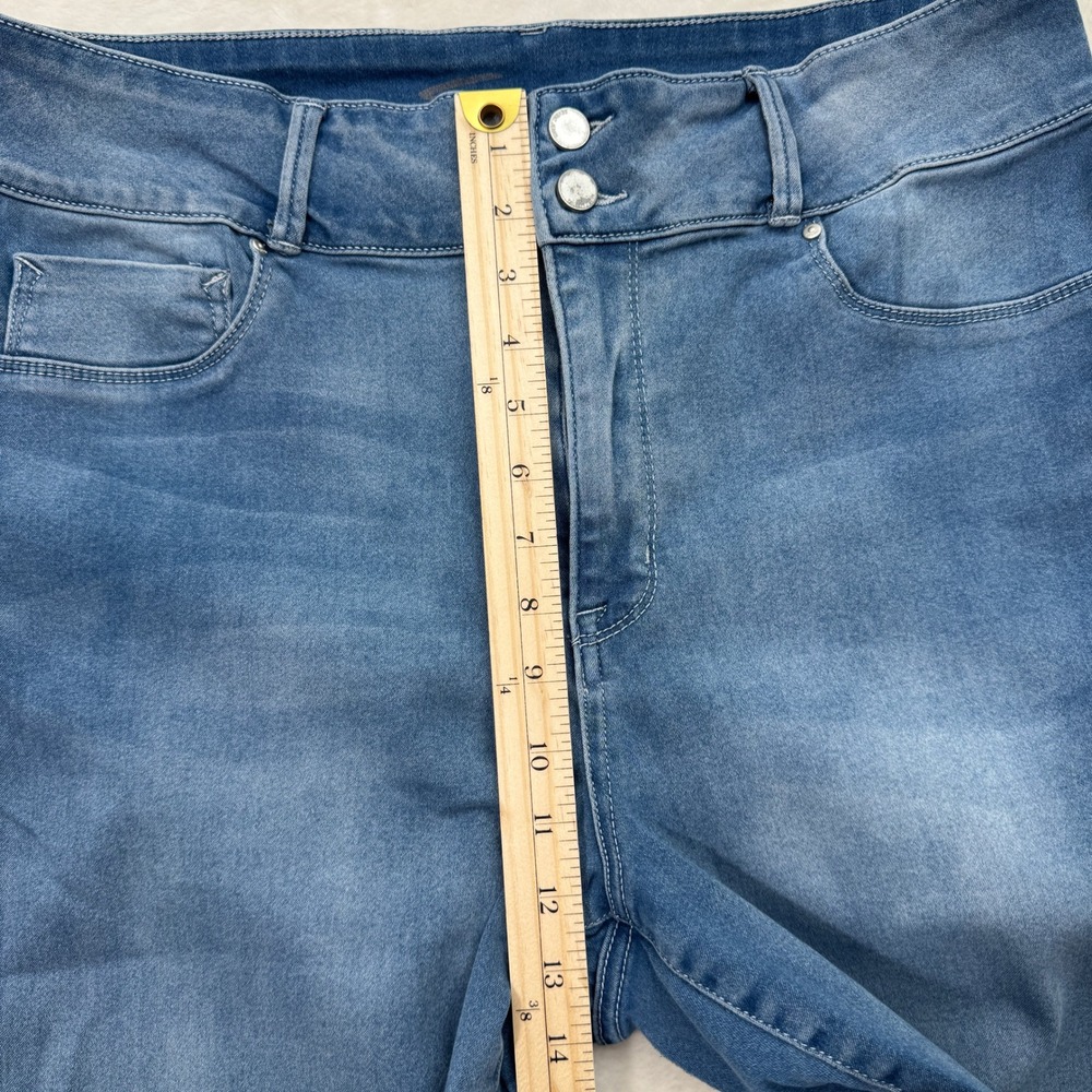 Seven7 Jeans Women 18W Blue Curvy Legging High Rise Stretch Medium Wash Denim - Picture 5 of 15